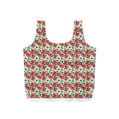 Gorgeous Red Flower Pattern  Full Print Recycle Bags (s)  by Brittlevirginclothing
