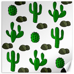 Cactuses 3 Canvas 16  X 16   by Valentinaart