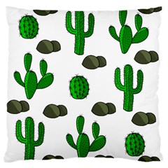 Cactuses 3 Large Flano Cushion Case (two Sides) by Valentinaart