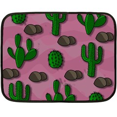 Cactuses 2 Fleece Blanket (mini) by Valentinaart