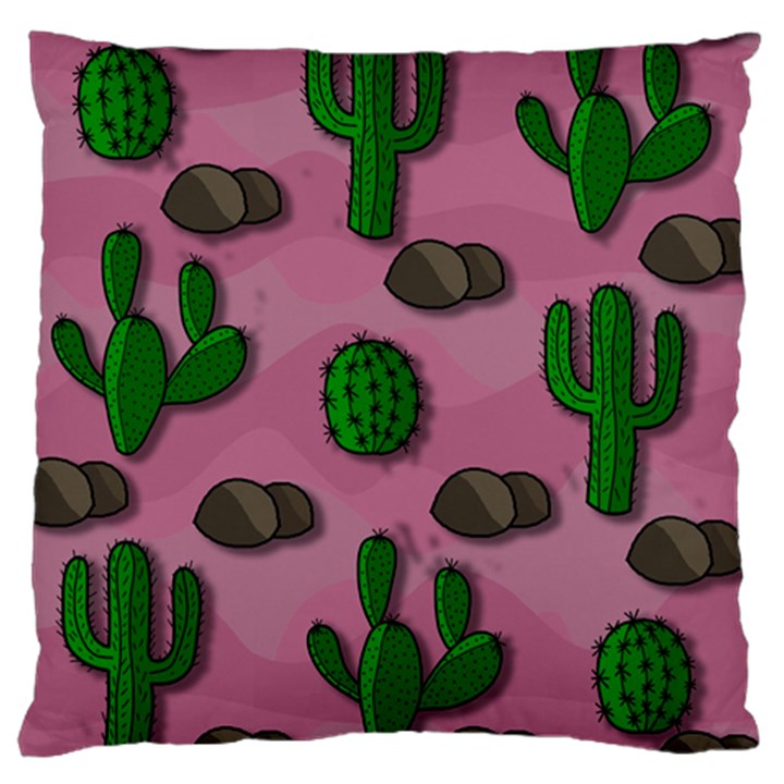 Cactuses 2 Large Cushion Case (One Side)