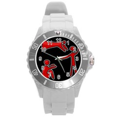 People Round Plastic Sport Watch (L)