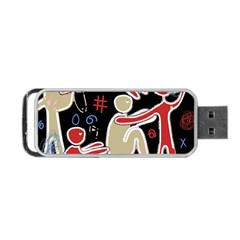 Family Portable Usb Flash (two Sides) by Valentinaart