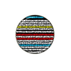 Simple Colorful Design Hat Clip Ball Marker by Valentinaart