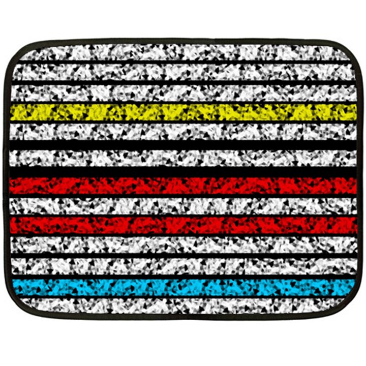 Simple colorful design Fleece Blanket (Mini)