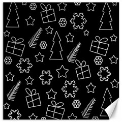Simple Xmas Pattern Canvas 16  X 16   by Valentinaart
