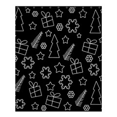 Simple Xmas Pattern Shower Curtain 60  X 72  (medium)  by Valentinaart