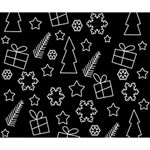 Simple Xmas pattern Deluxe Canvas 14  x 11  14  x 11  x 1.5  Stretched Canvas