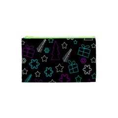 Creative Xmas Pattern Cosmetic Bag (xs) by Valentinaart
