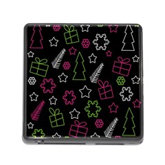 Elegant Xmas Pattern Memory Card Reader (square) by Valentinaart