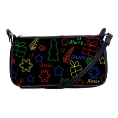 Playful Xmas Pattern Shoulder Clutch Bags by Valentinaart
