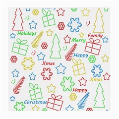 Simple Christmas Pattern Medium Glasses Cloth (2-side)