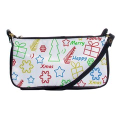 Simple Christmas Pattern Shoulder Clutch Bags by Valentinaart