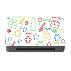 Simple Christmas Pattern Memory Card Reader With Cf by Valentinaart