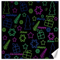 Decorative Xmas Pattern Canvas 16  X 16   by Valentinaart