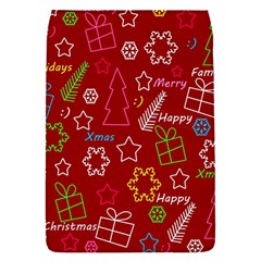 Red Xmas Pattern Flap Covers (s)  by Valentinaart