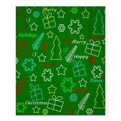 Green Xmas Pattern Shower Curtain 60  X 72  (medium)  by Valentinaart