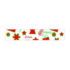 Red And Green Christmas Pattern Flano Scarf (mini) by Valentinaart