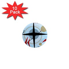 Compass 1  Mini Magnet (10 pack) 