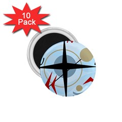 Compass 1.75  Magnets (10 pack) 