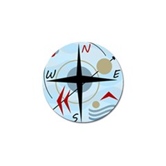 Compass Golf Ball Marker (4 pack)