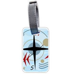 Compass Luggage Tags (One Side) 