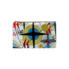 Compass 4 Cosmetic Bag (small)  by Valentinaart