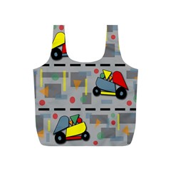 Toy Cars Full Print Recycle Bags (s)  by Valentinaart
