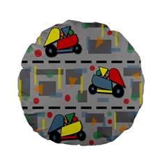 Toy Cars Standard 15  Premium Flano Round Cushions by Valentinaart