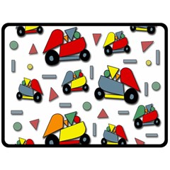 Toy Cars Pattern Fleece Blanket (large) 