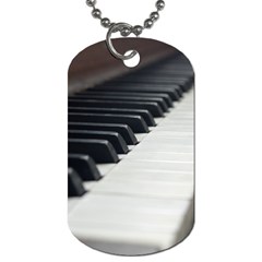 Piano Keys  Dog Tag (one Side) by PhotoThisxyz