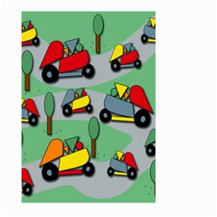 Toy Car Pattern Large Garden Flag (two Sides) by Valentinaart