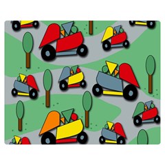 Toy Car Pattern Double Sided Flano Blanket (medium)  by Valentinaart