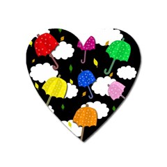 Umbrellas 2 Heart Magnet by Valentinaart