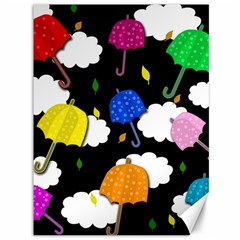Umbrellas 2 Canvas 36  X 48   by Valentinaart