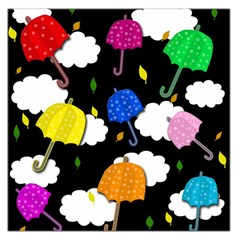 Umbrellas 2 Large Satin Scarf (square) by Valentinaart