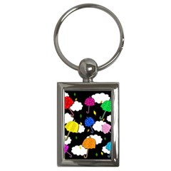 Umbrellas 2 Key Chains (rectangle)  by Valentinaart