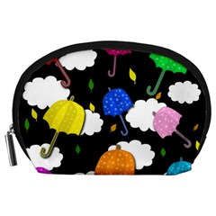 Umbrellas 2 Accessory Pouches (large)  by Valentinaart