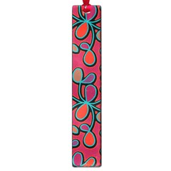 Red floral pattern Large Book Marks