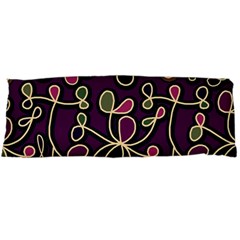 Elegant Purple Pattern Body Pillow Case (dakimakura) by Valentinaart