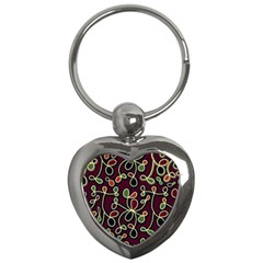 Elegant Decorative Pattern Key Chains (heart) 