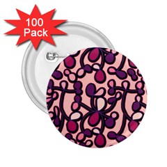 Pink And Purple Pattern 2 25  Buttons (100 Pack)  by Valentinaart