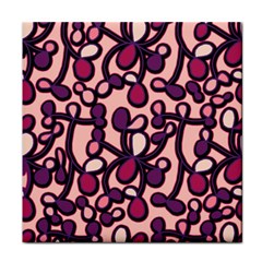 Pink And Purple Pattern Face Towel by Valentinaart