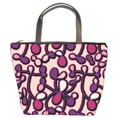 Pink And Purple Pattern Bucket Bags