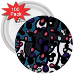 Elegant pattern 3  Buttons (100 pack)  Front