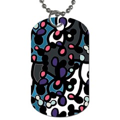 Elegant Pattern Dog Tag (two Sides) by Valentinaart