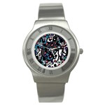 Elegant pattern Stainless Steel Watch Front