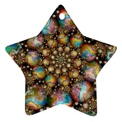 Marbled Spheres Spiral Ornament (star)  by WolfepawFractals