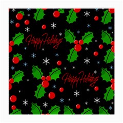 Happy Holidays Pattern Medium Glasses Cloth (2-side)