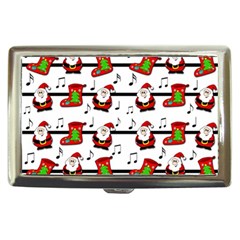 Xmas Song Pattern Cigarette Money Cases by Valentinaart